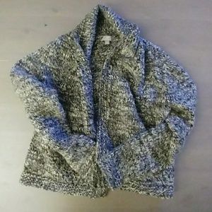 J Jill Large Italian Yarn Open Cardigan